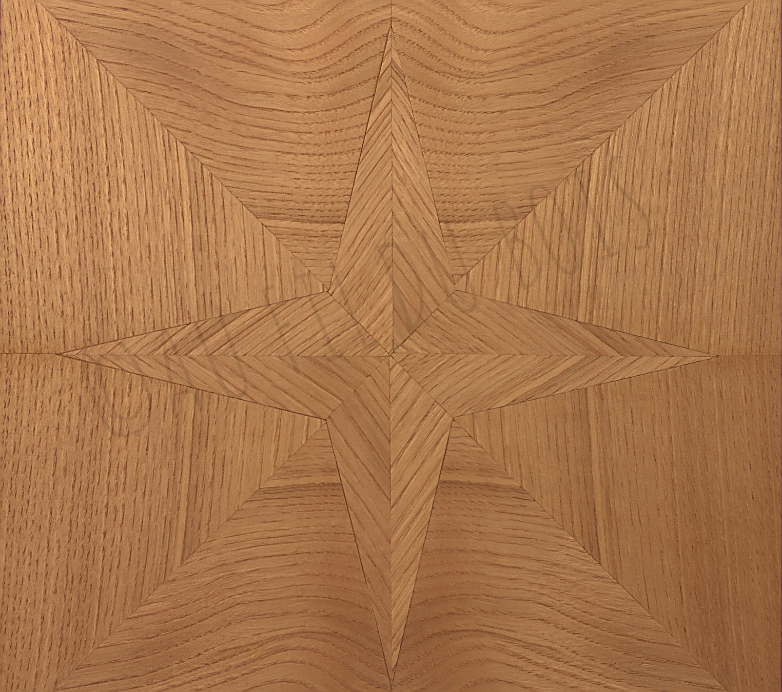 Marqueterie de la rose des vents