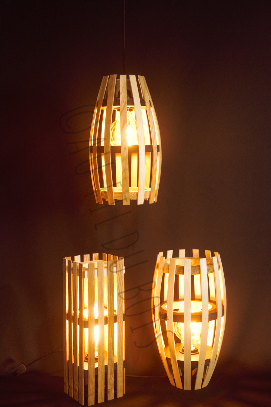 Quart'O Light : Lampe de chevet et suspension