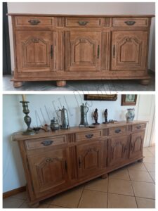 Réduction d'un buffet en chêne